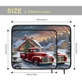 thumbnail image 3 of Red Truck Christmas Tree Dish Drying Mat for Kitchen Countertop, Absorbent Dishes Drainer Fast Drying, Drying Mat 18 X 24 Inch, 3 of 4