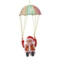 thumbnail image 1 of Adornos navideños de paracaídas, forma encantadora, seguros, ecológicos, forro polar, PC, adorno colgante navideño, paracaídas para niños, salto mortal, 1 of 14