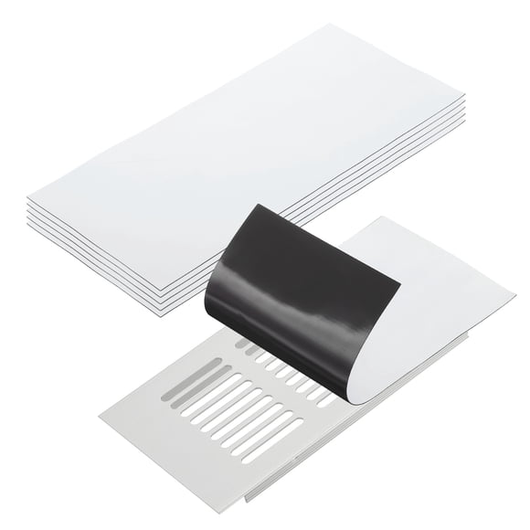 Cubiertas de Ventilación Magnéticas Uxcell, Cubiertas de Registros de Aire de Piso y Pared, Bloqueador de Ventilación Magnético para Hogar RV HVAC Chimenea Horno Blanco 11.9 " x 5.5 "