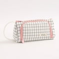 thumbnail image 2 of Large Capacity, High Triangular Pencil Case, Multifunctional Checkered Stationery Bag, Portable Student Bag, 2 of 5