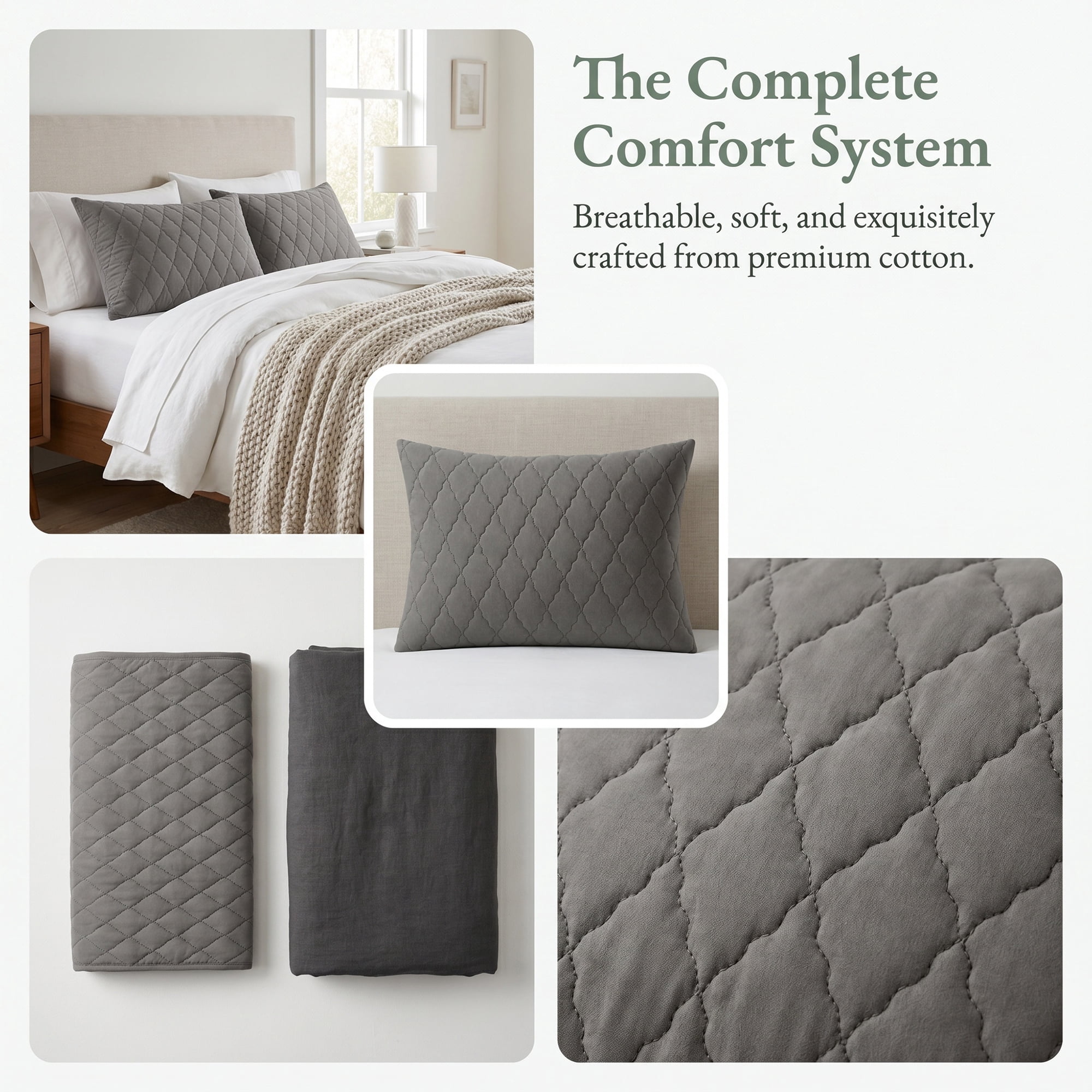Unique Bargains Breathable Hypoallergenic Envelope Pillow Protectors Jumbo Dark Gray 20" x 28"
