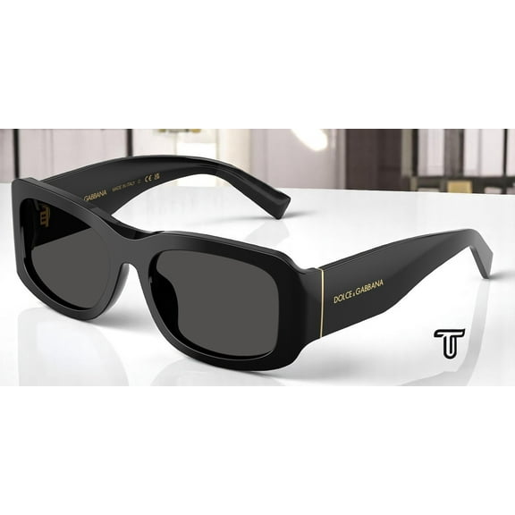 DOLCE & GABBANA DG4503 501 87 Black Dark Grey 57 mm Men's Sunglasses