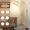 thumbnail image 5 of Nordic Hygge 79 Inch Arc Floor Lamps with Weighted Base, 5 of 7