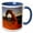 Blue/White, variant on 3drose, Delicate Arch Sunset at Arches Natural Park, 11oz Two-tone Red Mug