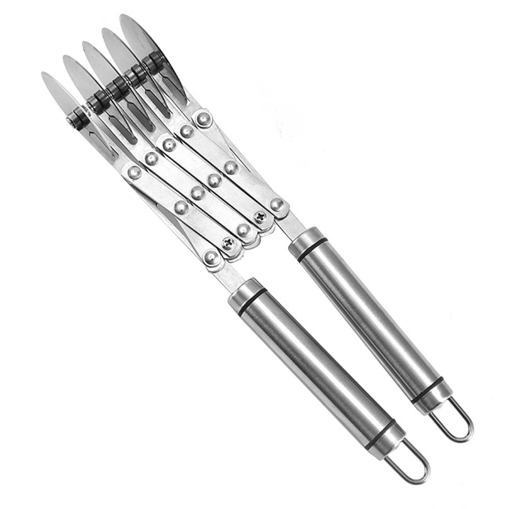 YeccYuly 5 Wheel Pastry Cutter Stainless Pizza Slicer MultiRound Dough