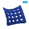 thumbnail image 3 of Uxcell Inflatable Seat Cushion, Portable Air Chair Cushions Square Seat Pad, Blue 2 Pack, 3 of 6