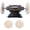 Gray + 8″ Standard (Gray), variant on LuckyNote 6‑Inch Bench Buffer Polisher, 370W 3450RPM Electric Grinder with 4 Buffing Wheels, for Metal Jewelry Knives Wood