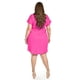 thumbnail image 3 of Vestido camisero de lino Roman Fashion /Tallas Extras, 2336 (Fiusha) fucsia 42, 3 of 5