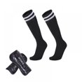 thumbnail image 1 of Soccer Shin Pad Over Knee Soccer Socks 2 Pairs Leg Carf Protective Shin Pads Adjustable Perforated Breathable Guard Board and Impact Resistant Soccer Guards Socks, 1 of 9