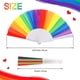 thumbnail image 2 of abanicos de mano arcoíris, abanicos plegables del orgullo gay, papel colorido, accesorios de cosas del orgullo para el mes del orgullo LGBT (arco iris de rayas verticales), 2 of 5