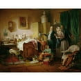 thumbnail image 3 of Eduard Ritter 24x20 Black Modern Framed Museum Art Print Titled - The Sick Musician (1847), 3 of 5
