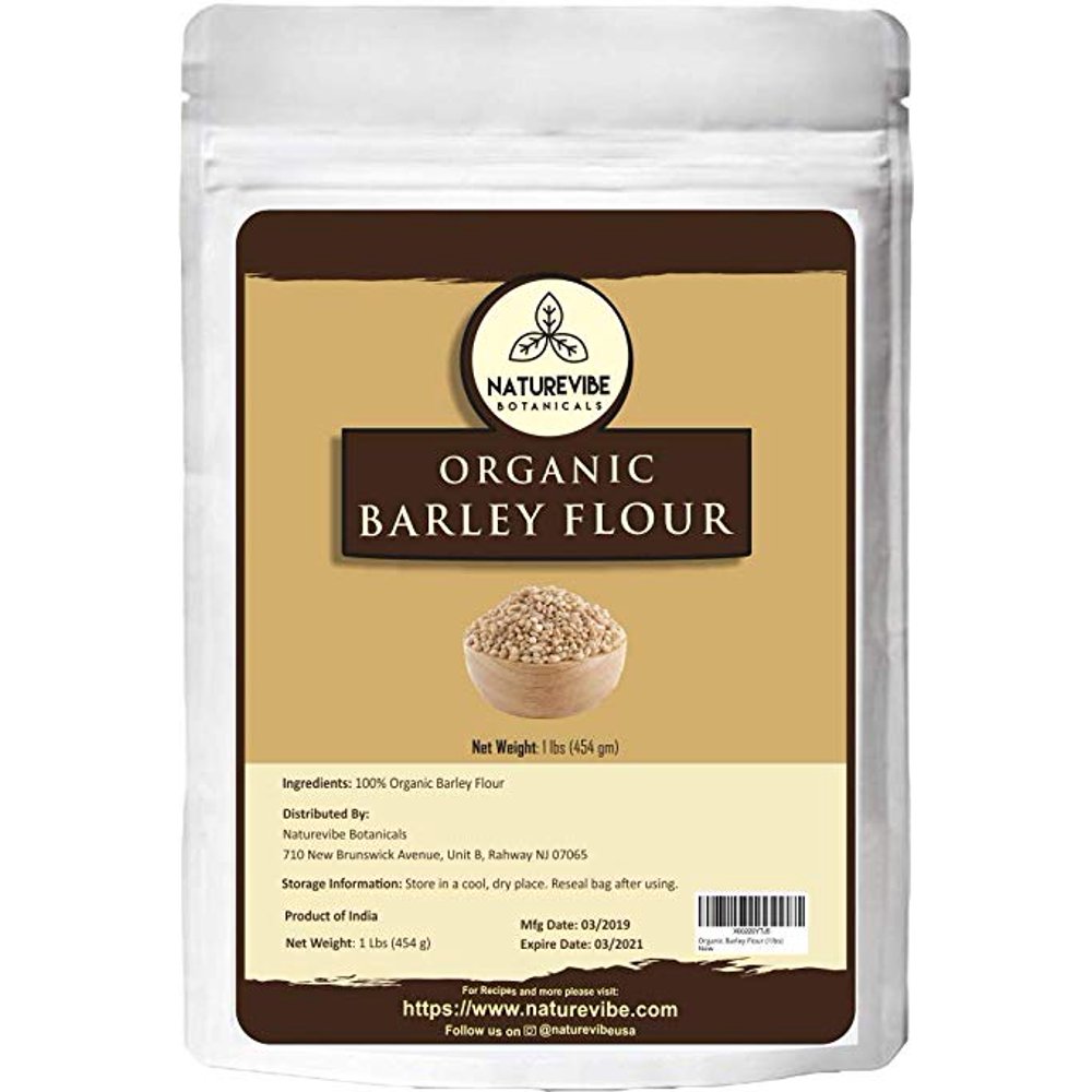 Naturevibe Botanicals Organic Barley Flour 1 Lb