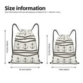 thumbnail image 4 of Drawstring Backpack - Anchors and Ropes Splash Proof Small Drawstring Gym Bag for Women Men, Cinch Sports String Bag Backpack for Travel Swimming Beach, 4 of 8