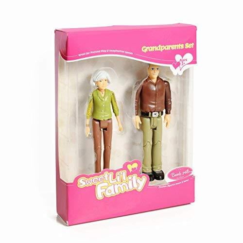 beverly hills doll collection tm sweet li'l family set of grandparents action figure set, grandma and grandpa