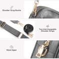 thumbnail image 3 of Bagsure Leather Crossbody Purses and Handbags for Women Shoulder Bag for Women Quilted Cross Body Bag for Woman with Two Wide Straps, 3 of 6
