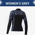 thumbnail image 2 of Soidarity BUCEO SAIL 3MM Traje de neopreno Tops Trajes de neopreno de primera Protección Trajes de buceo Canoa Buceo para aeróbic acuático Deportes acuáticos mujer gris METRO Soidarity OD003290-17, 2 of 6