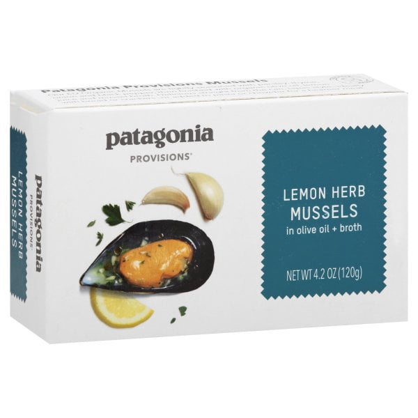 Patagonia Mussels Lemon Herb Case Of 10 4.2 Oz