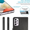 thumbnail image 5 of CoverON For Samsung Galaxy A53 5G Leather Case, RFID Blocking Wallet 6x Card Slot Holder Cover Flip Folio Phone Pouch, Black, 5 of 5