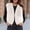 X-1095White, variant on YMNXA Women'S Fuzzy Vest Sleeveless Open Front Solid Color Comfortable Warm Thick Jacket Coat For Daily Wear Black L