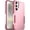 Light Pink, variant on Poetic Neon Case for Galaxy S24 Plus 6.7", Dual Layer Rugged Slim Shockproof Protective Cover, Purple