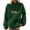 Green, variant on IROINNID Women's Long Sleeve Hoodie Mid-Length Letter Print Comfy Pullover Sweatshirts with Pocket, Red