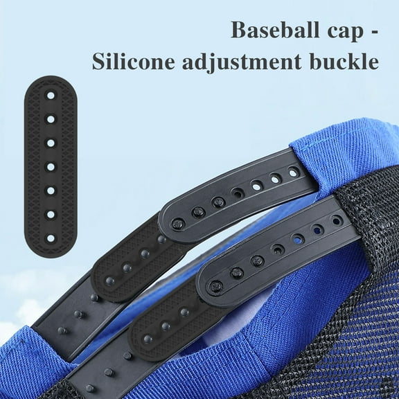 Yesbay Hat Extender Silicone Baseball Cap Adjustment Strap 7 Holes Hat Size Adjuster Buckle Fastener Replacement Hat Extension Accessories