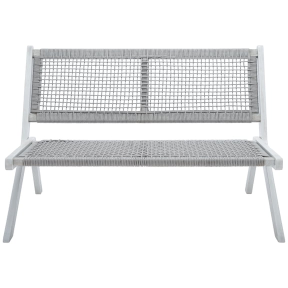 SAFAVIEH Kobina Outdoor Patio, Bench, Grey