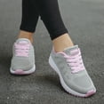 thumbnail image 4 of Women Fashion Mesh Round Cross Straps Flat Sneakers Running Shoes Casual Shoes Sneakers for Women White Leather Sneakers for Women Arch Fit, 4 of 7