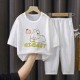 thumbnail image 2 of TOWED22 Toddler Boys Pajamas 2 Piece Long Sleeve Pjs Set Cotton Fall Winter Sleepwear 6-12 Months 12-24 Months 2t 3t 4t 5t 6t 7t 8t 9t Children,Pink,3-4 Y, 2 of 5