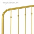 thumbnail image 4 of Modway Lennon Modern Farmhouse Metal Full Headboard in Gold, 4 of 5