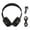 Black, variant on YAHHU Active Noise Cancelling Bluetooth Headphones Over Ear Foldable Wireless Headset 40H Playtime Deep Bass Hi-Res Sound Dual Mode Built-in Mic for Travel Office, 7.1x6.7x3.5 in / 18x17x9 cm Black