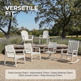 thumbnail image 4 of Ottowood Outdoor Chair Cushions Set of 2, Navy, 19" x 19" - Waterproof Fade Resistant Linen Patio Furniture Seat Pads with Non-Slip Bottom & Removable Cover, 4 of 7