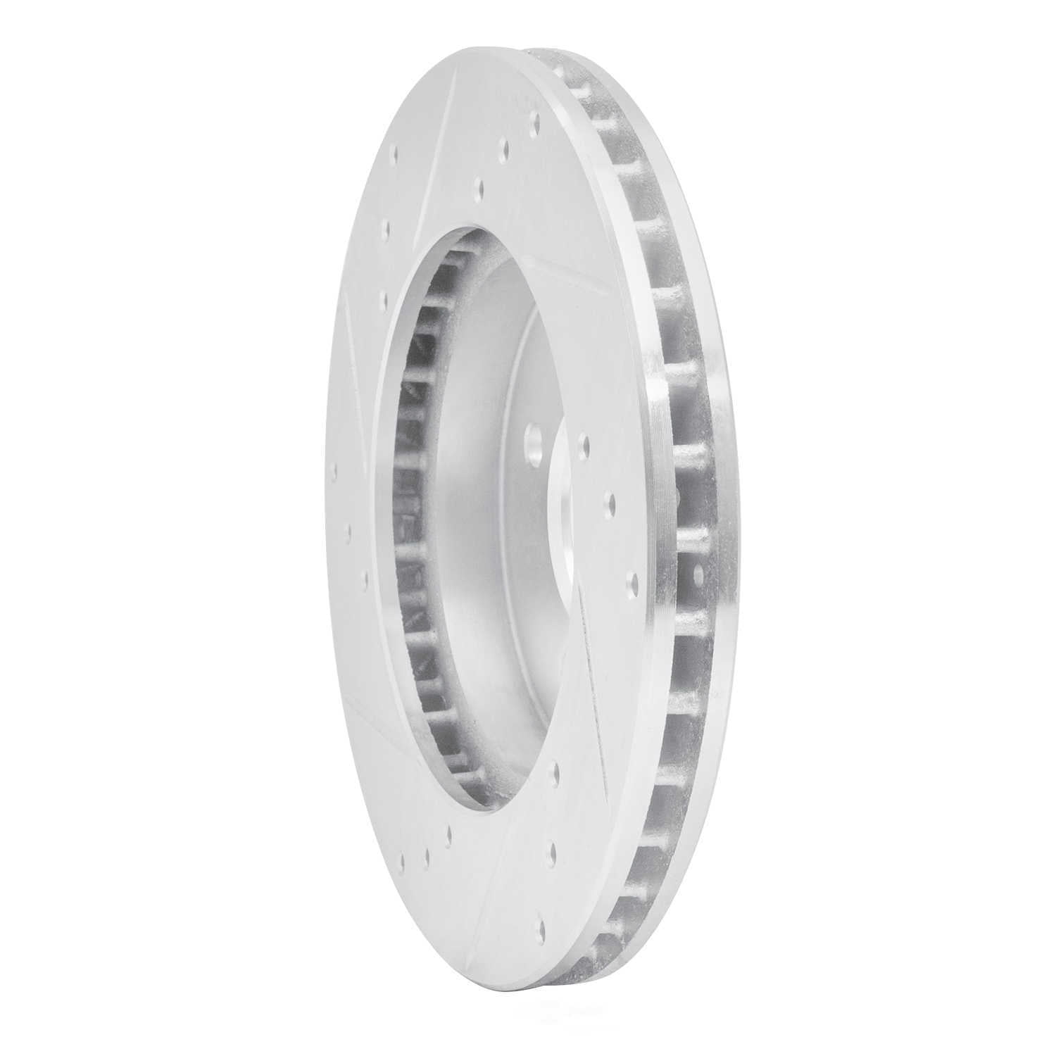 Dynamic Friction Company 631-72033R DFC Brake Rotor - Drilled And Slotted - Silver