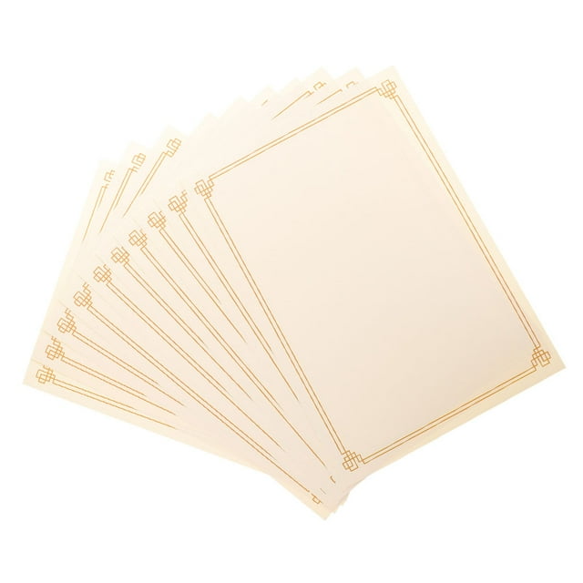 BESTYASH Printable Diploma Certificate Paper with Clear Borders for Award Recognition and Achievements