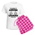 thumbnail image 5 of CafePress - Awesome Grandma Looks Like Pajamas - Women's Short Sleeve Print T-Shirt and Pants Light Cotton Pajama Set, 5 of 7