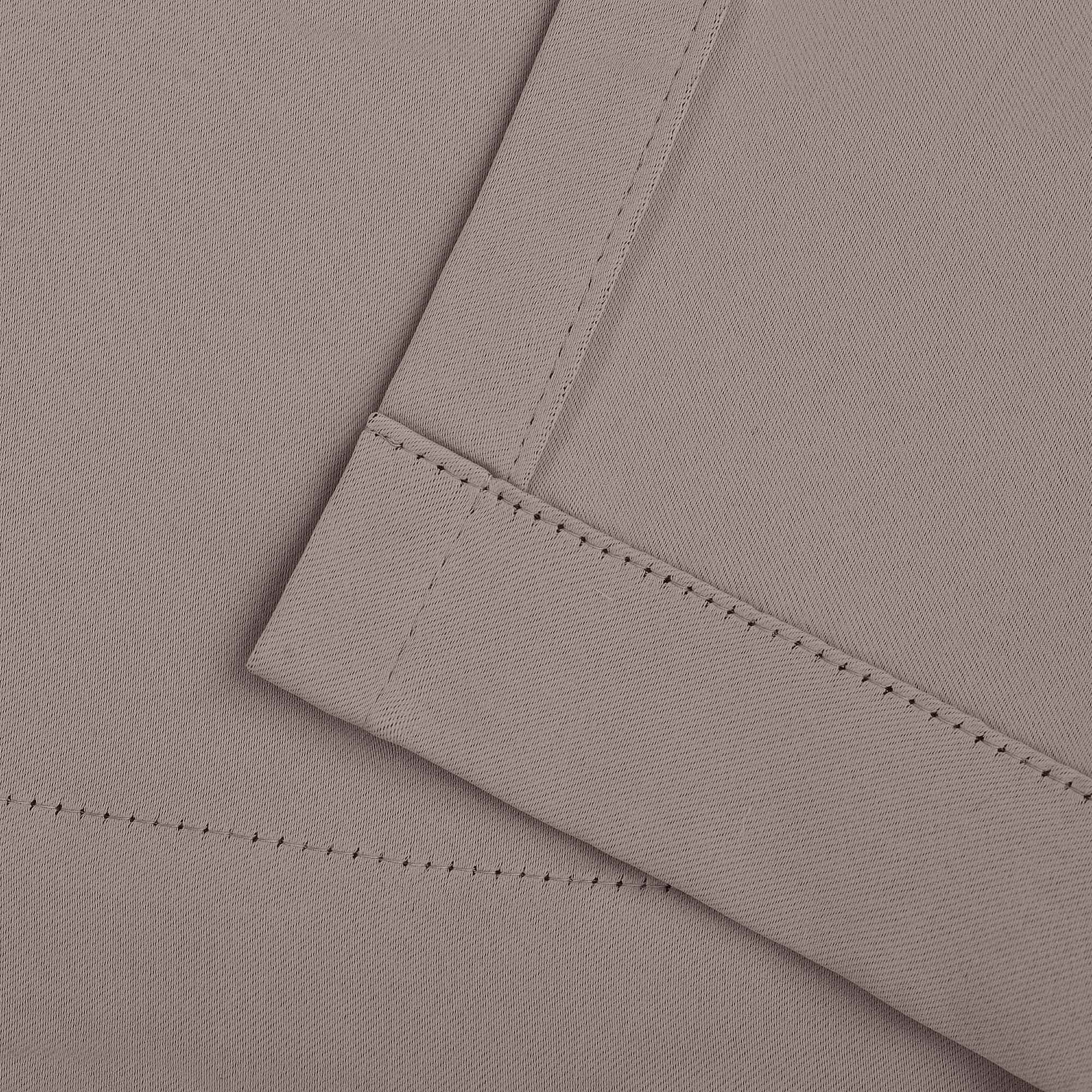 Superior Blackout Solid Light Filtering Grommet Curtain Panel Set, 42" x 108", Taupe