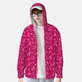 thumbnail image 2 of Fotbe Breast Cancer Awareness6 Chaqueta con Protección Solar UPF 50+ para Hombre y Mujer, Camisa con Capucha y Bolsillos-Large, 2 of 7