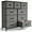 Gray, variant on 9-Drawer Fabric Dresser with Metal Frame - Space-Saving Storage for Bedroom, Bathroom & Entryway - Smooth Wood Top, Multi-Functional Organizer