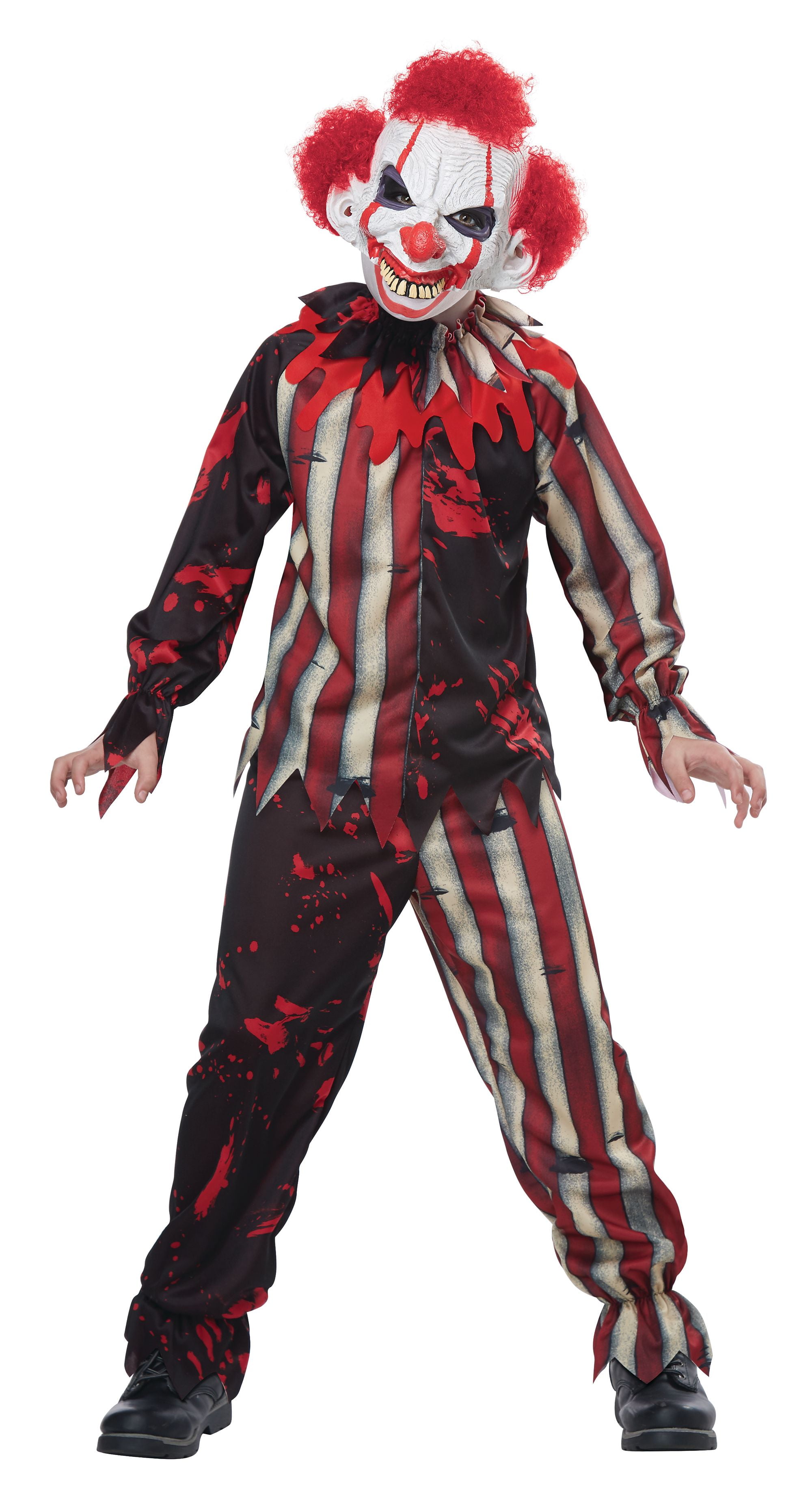 Fancy Dress Scary Halloween Horror Party Zombie Clown Kids Costume 