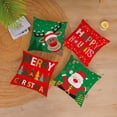 thumbnail image 2 of Merry Christmas Pillow Covers 12x12 Set of 4 Velvet Christmas Pillow Cases Red Green Xmas Holiday Throw Pillow Covers Soft Christmas Tree Cushion Covers for Outdoor Home Bed Sofa Couch(12 Inch), 2 of 5