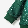 thumbnail image 6 of PatPat Toddler Boy Girl Outfit Christmas Childlike Sweatshirt and Jogger Set,Green,Size 2-6 Years, 6 of 7