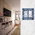 thumbnail image 5 of Yayeee Rocker Switch Wall Plate 1-Gang 4.6"x2.9" Home Decorative Outlet Cover, Blue Floral Leopard Pattern, 5 of 6