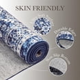 thumbnail image 4 of Washable Distressed Runner Rugs 2x6, Non-Slip Low Pile Hallway Living Room Bedroom Floor Carpet, Blue, 4 of 8
