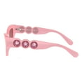 thumbnail image 3 of Swarovski SK 6021 Plastic Womens Irregular Sunglasses Milky Pink 53mm Adult, 3 of 3