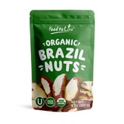 Organic Brazil Nuts, 0.5 Pounds  Non-GMO, Raw, Kosher, Vegan  by Food to Live