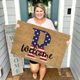 thumbnail image 1 of TopLLC Bathroom Rugs 4th Of July Door Mat Patriotic Doormat Entryway Rug Welcome Independence Day Doormat Stain And Fad Patriotic Decor Welcome Outdoor Mat A map, 1 of 2