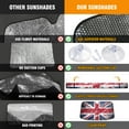thumbnail image 4 of Car Windshield Sun Shade Funny for Car Front Window Rustic British Flag Foldable Car Sunshade Windshield | Vehicle Car Sun Visor UV Rays &Heat Blocker Covers Auto Window Protector, 4 of 5