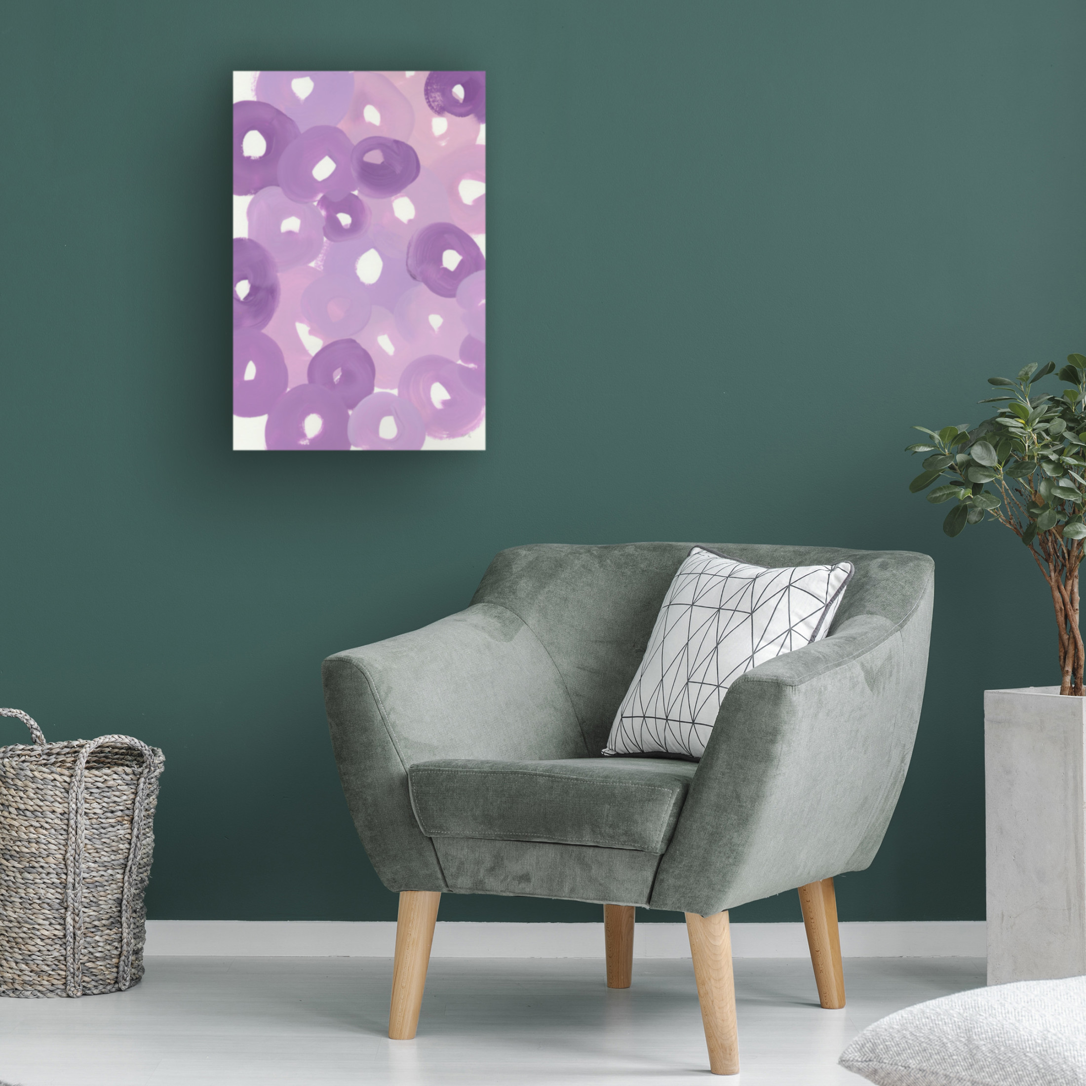 Trademark Fine Art Ania Zwara Circle Strokes Canvas Wall Art