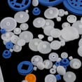 thumbnail image 4 of 80 Piezas Polea Engranajes con Banda Elástica Ruedas Accesorios Automóvil Motocicleta Coche Compatibilidad Universal Duradero, 4 of 9