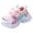 Pink, variant on Djtdsds Toddler Girls Color Block Breathable Mesh Sneakers Hook and Loop Running Shoes Size:3-3.5 Years